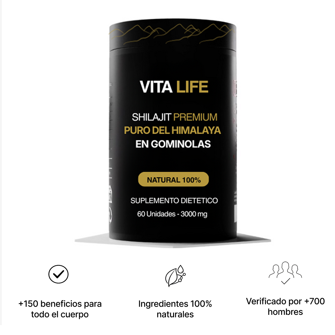 Suplemento de Gominolas de Shilajit Pura - Vita Life