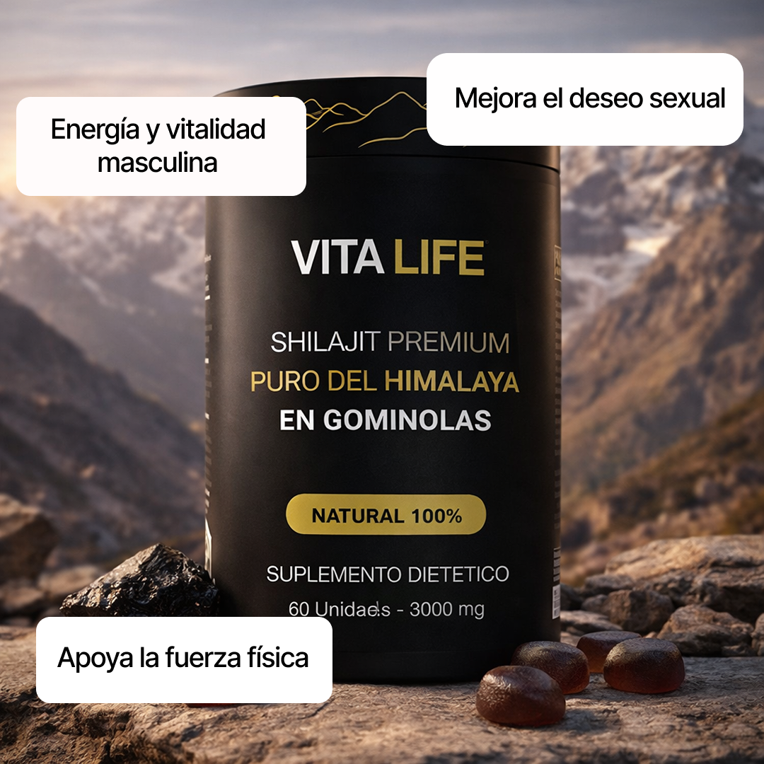 Suplemento de Gominolas de Shilajit Pura - Vita Life