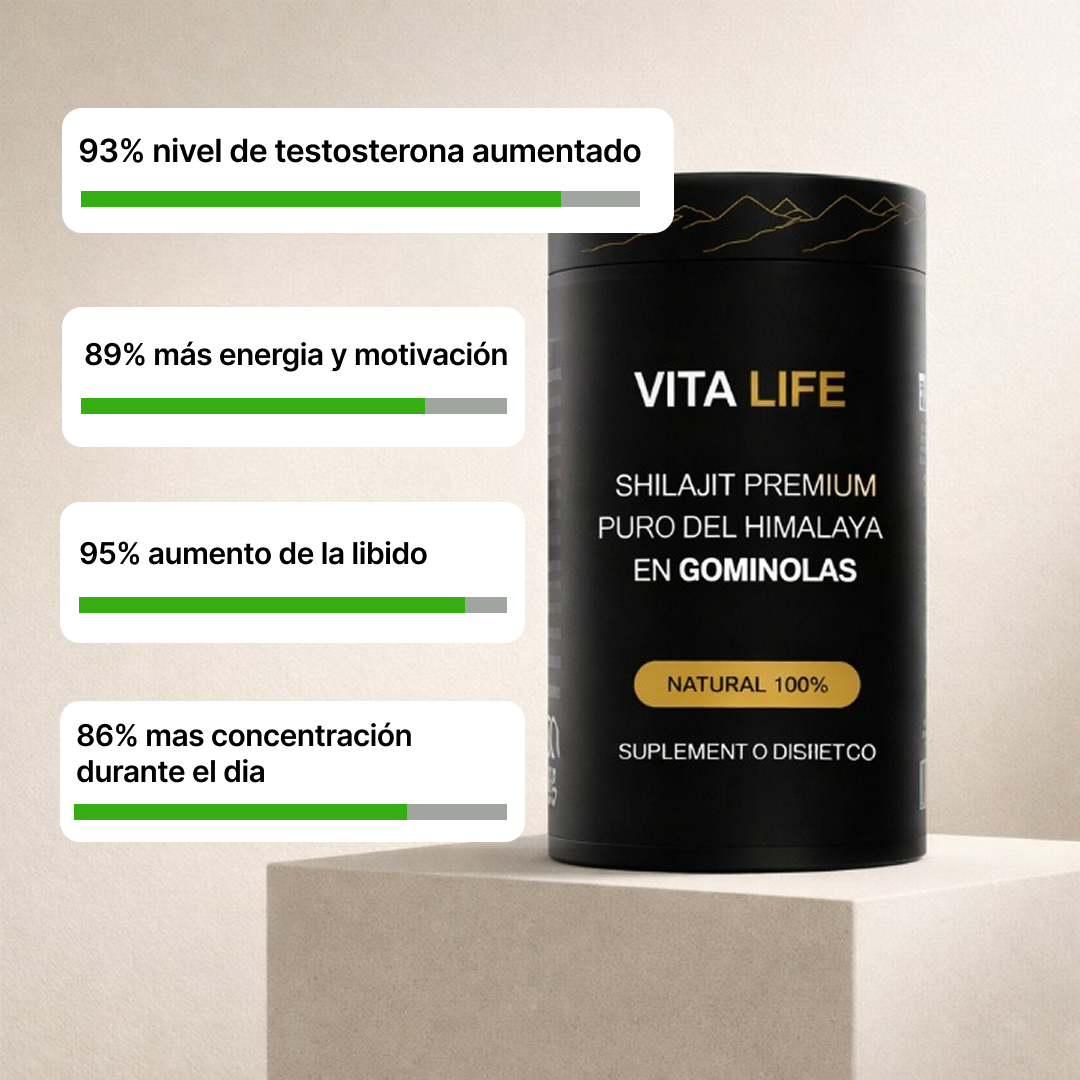 Suplemento de Gominolas de Shilajit Pura - Vita Life