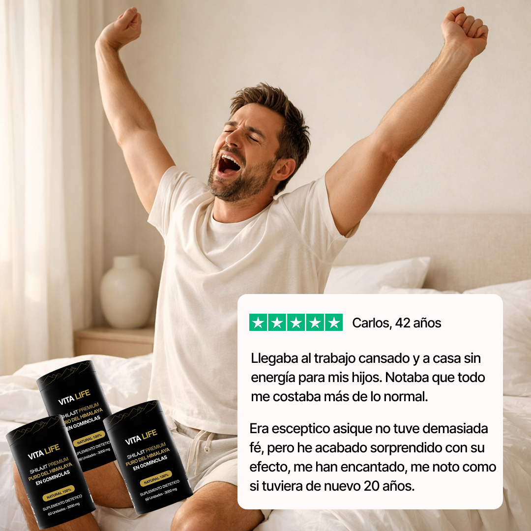 Suplemento de Gominolas de Shilajit Pura - Vita Life